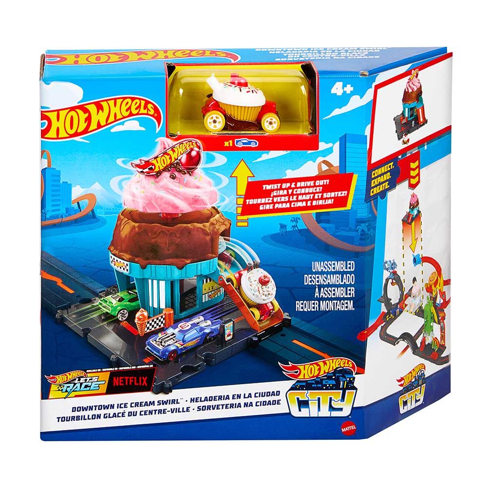 Hot Wheels - City Downtown Ice Cream Shop​ Playset