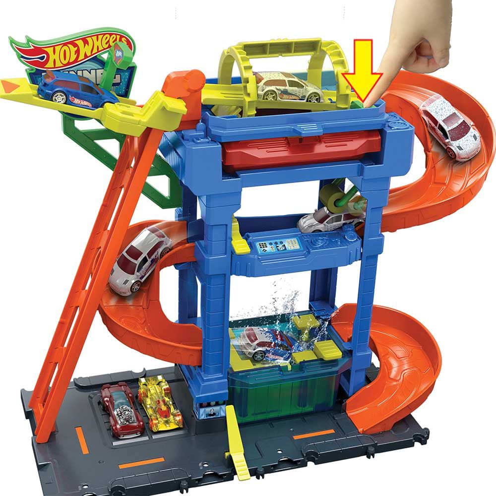 Hot Wheels - City Ecl Car Wash Playset