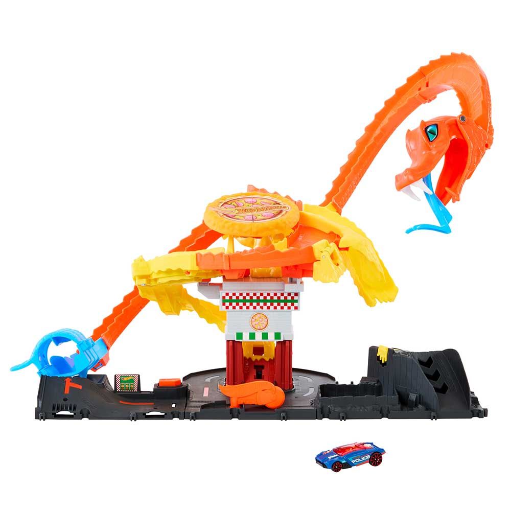 Hot Wheels - City Snake And Pizza Shop Playset