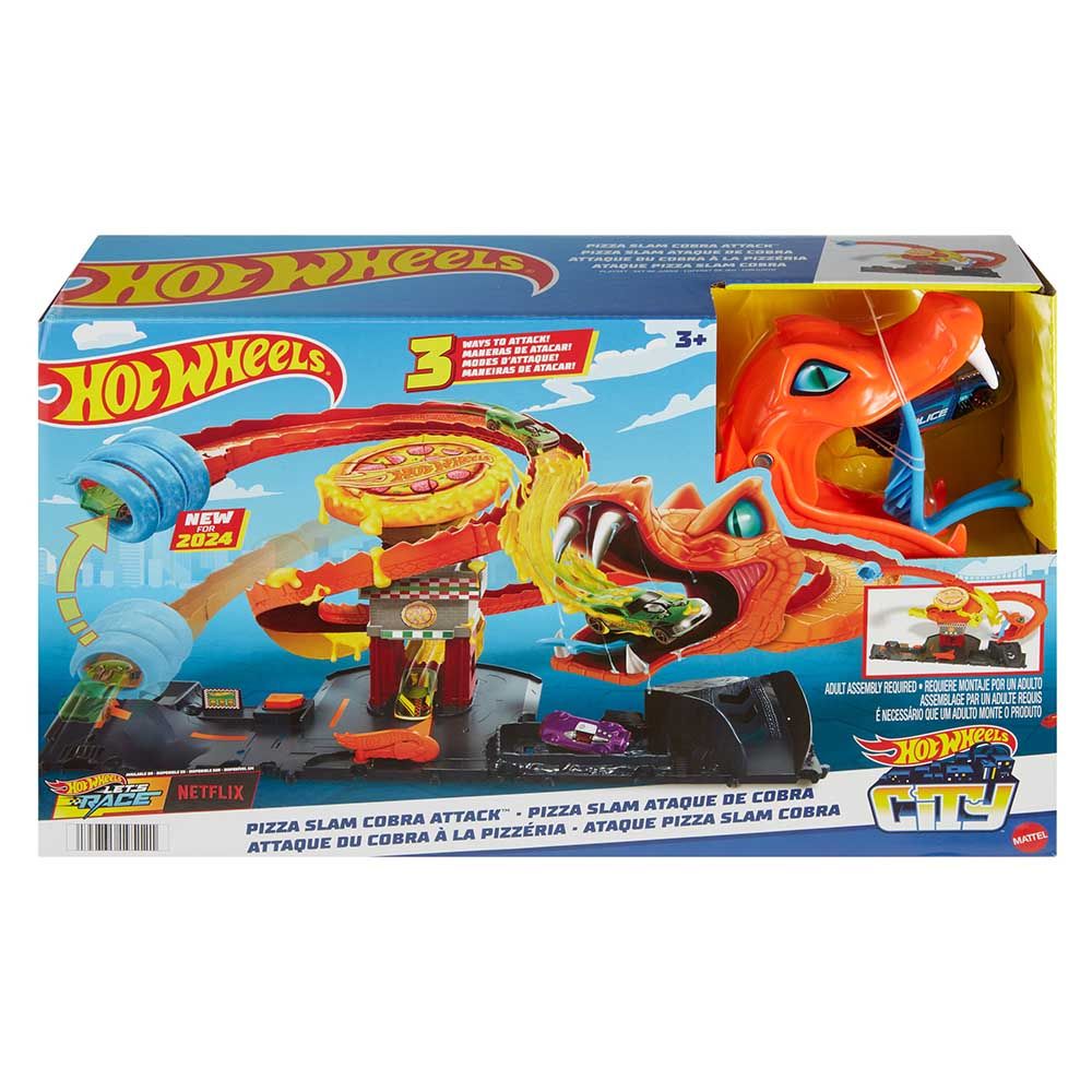 Hot Wheels - City Snake And Pizza Shop Playset