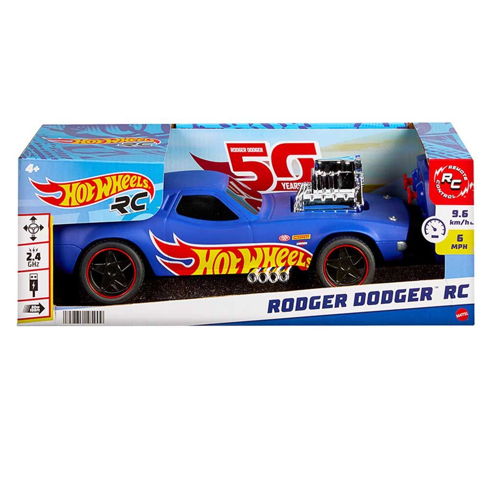 Hot Wheels - 1/16 Rodger Dodger Remote Control Toy Car