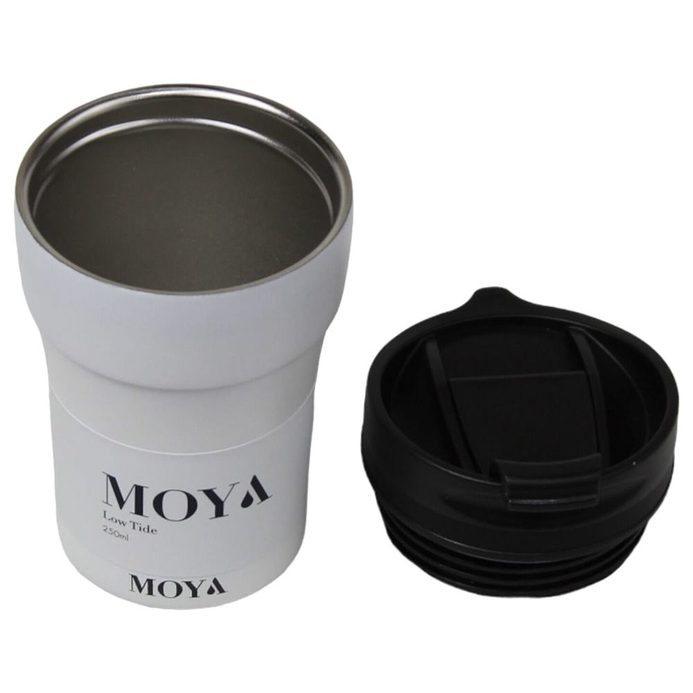 Moya - Low Tide Travel Coffee Mug - 250ml - Black/White