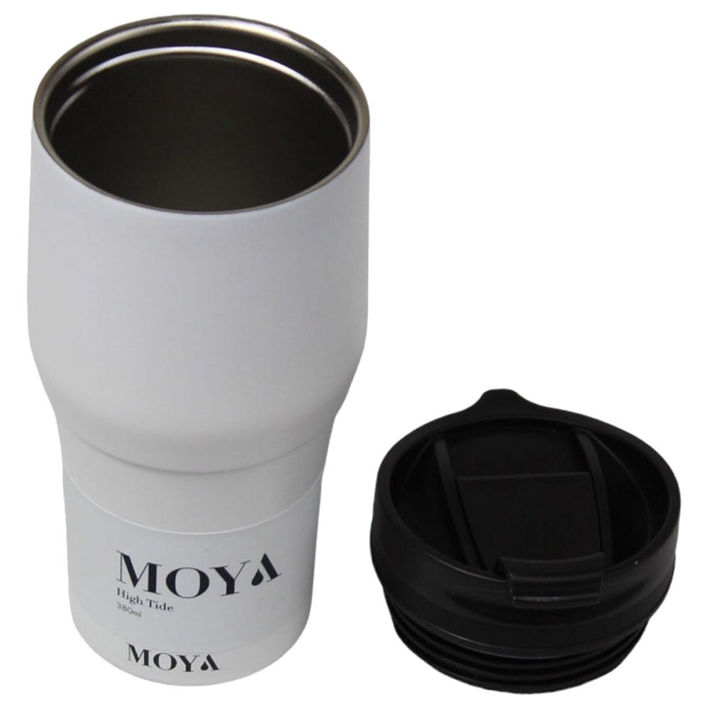 Moya - High Tide Travel Coffee Mug - 380ml - Black/White