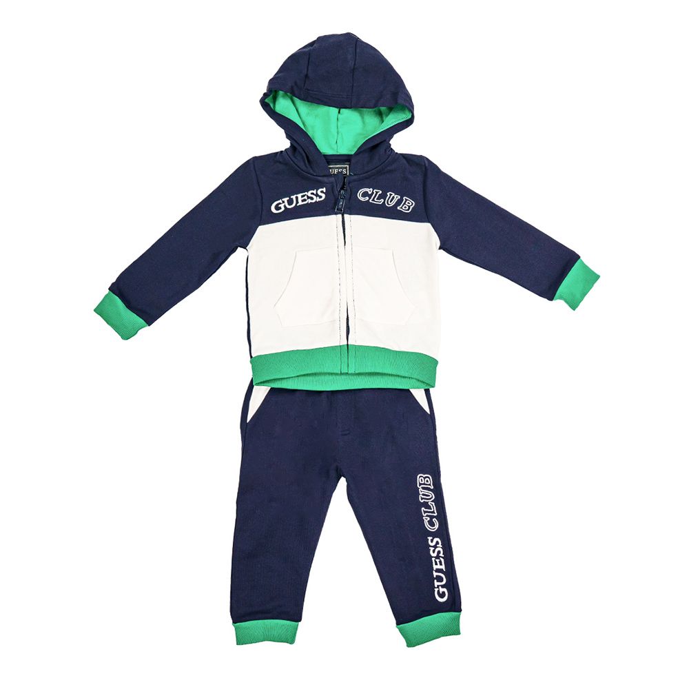 Guess - 2pc-Set - Boy's Hooded Jacket & Joggers - Blue