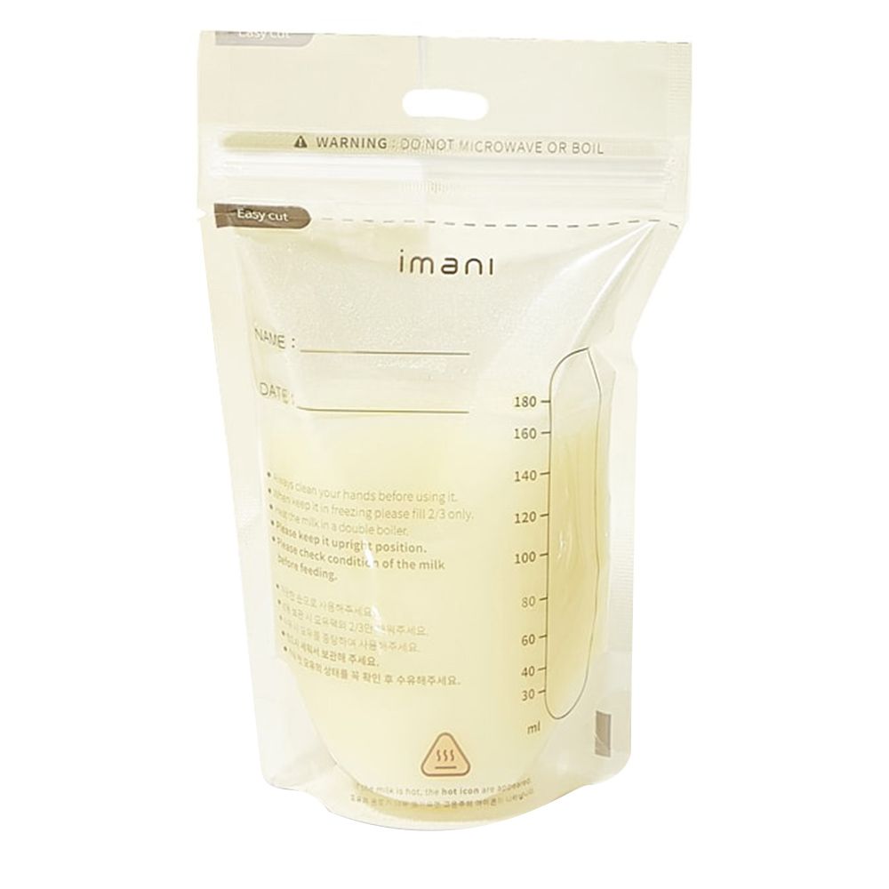 Imani - Milk Storage Bags - Clear - 180 ml - 30 pcs