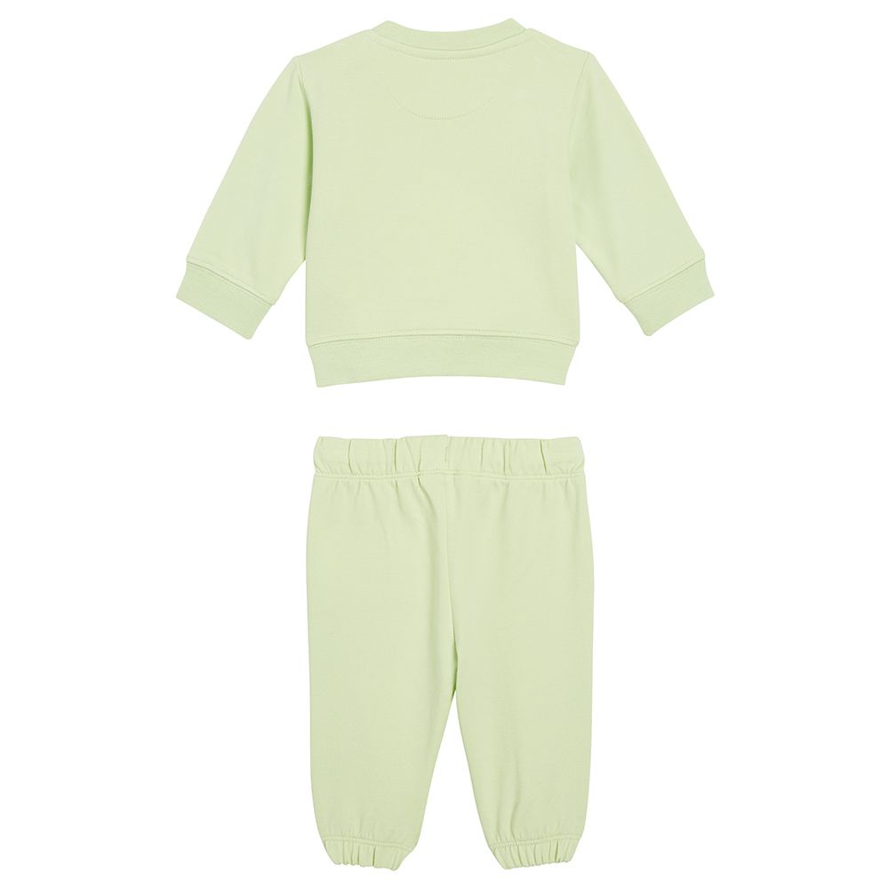 Calvin Klein - 2pc-Set - Monogram CK Sweatshirt And Pant - Green