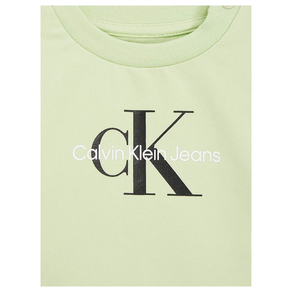 Calvin Klein - 2pc-Set - Monogram CK Sweatshirt And Pant - Green