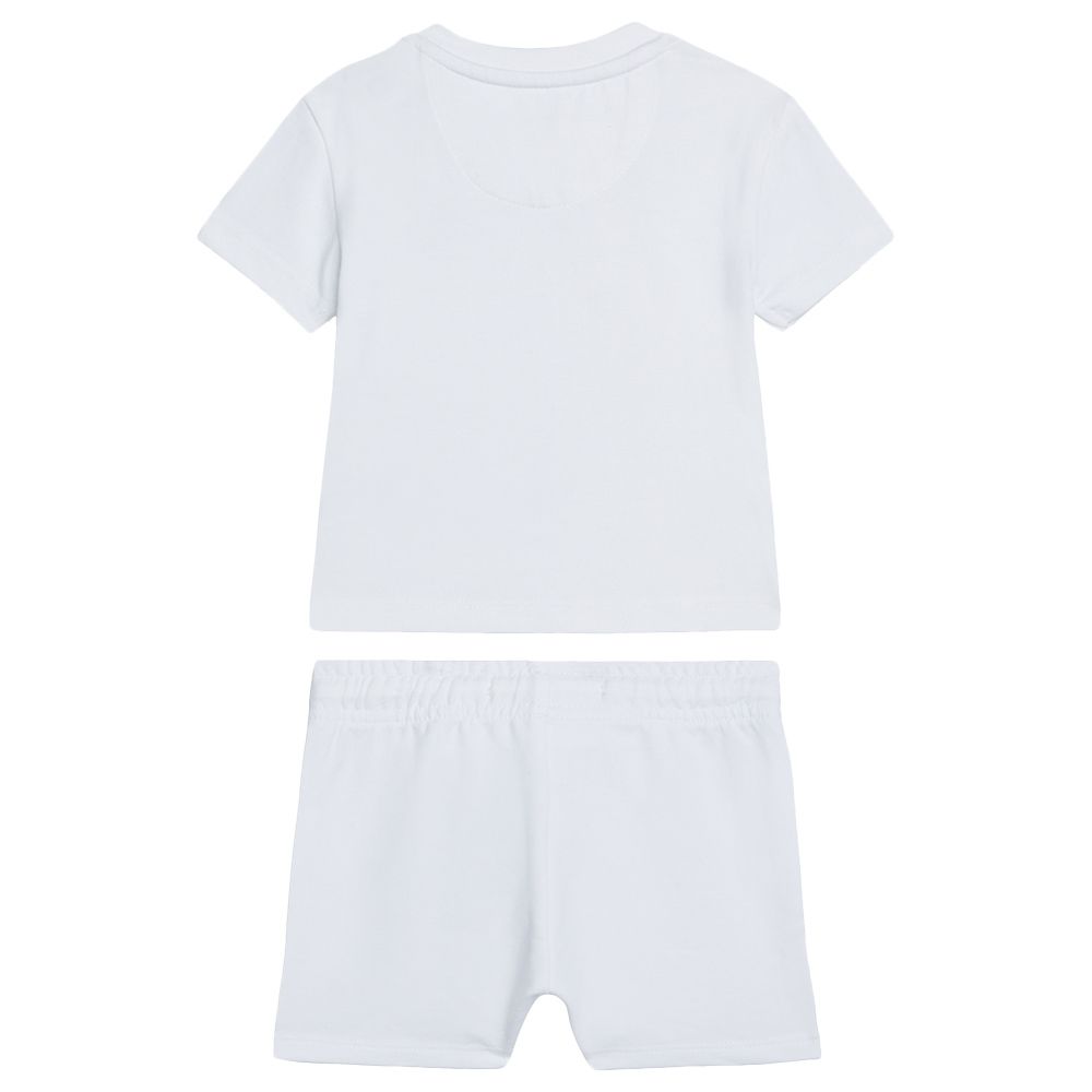 Calvin Klein - 2pc-Set - Monogram Logo T-Shirt And Shorts - White