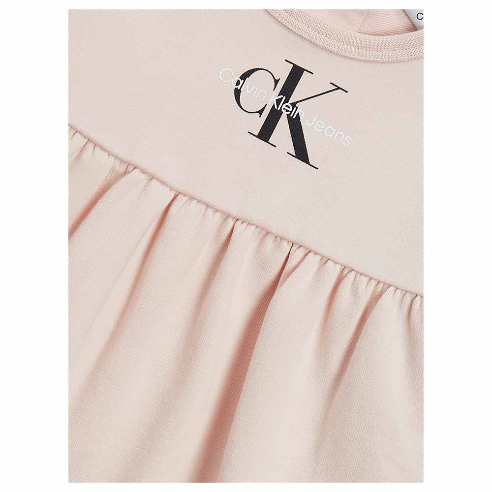 Calvin Klein - Monogram Long Sleeves Dress - Rose Clay