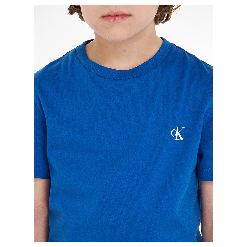 Calvin Klein - 2pc-Set - Boys Monogram T-Shirt - Kettle Blue/Grey Heather