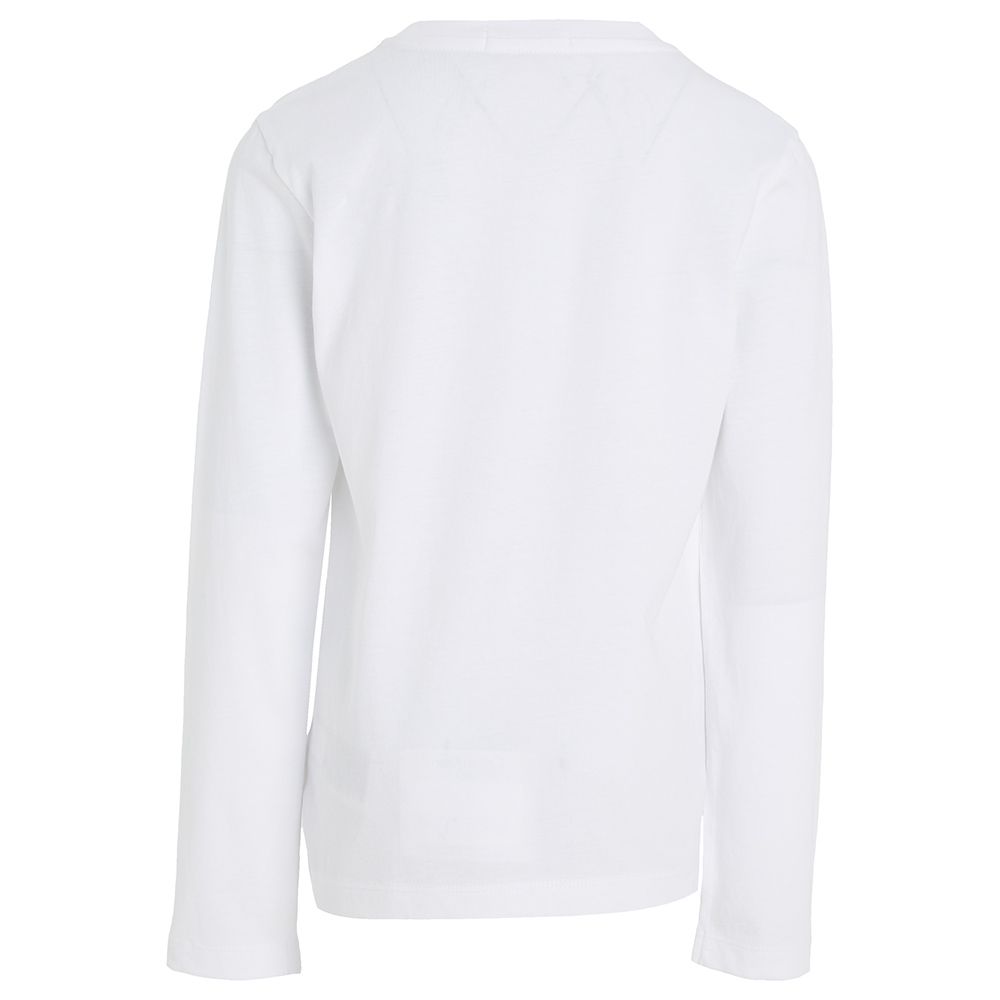 Calvin Klein - Boys Monogram Long Sleeves T-Shirt - Bright White