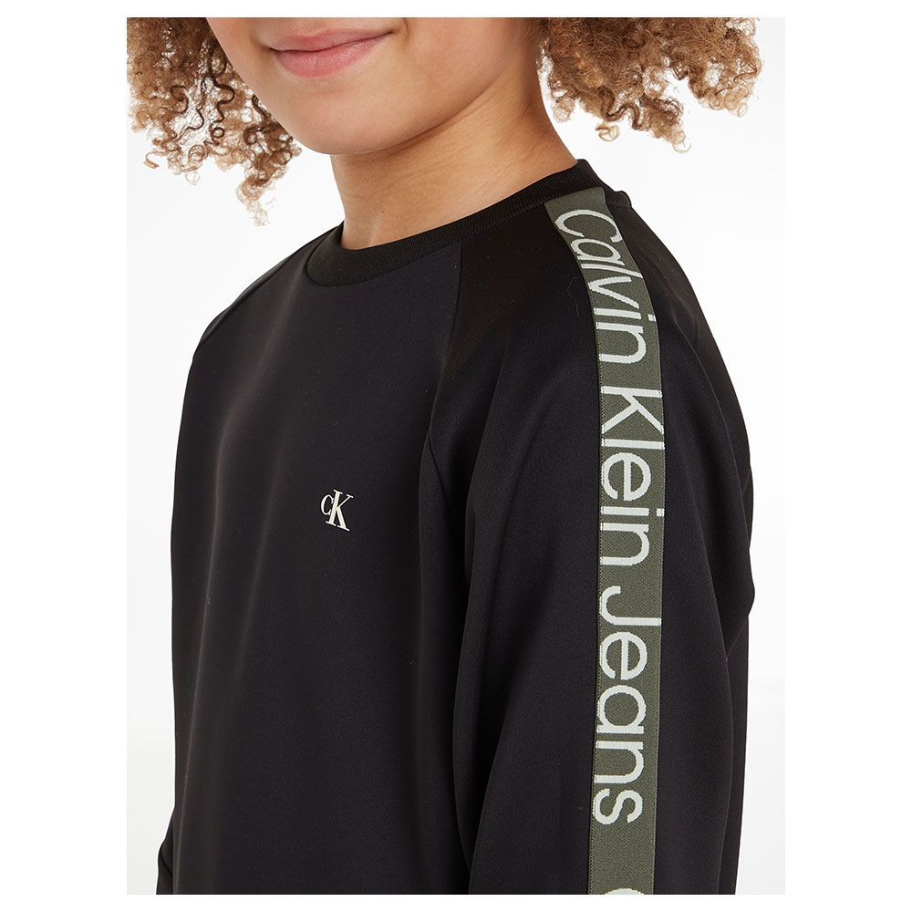 Calvin Klein - Ck Tape Crewneck Sweatshirt - Black