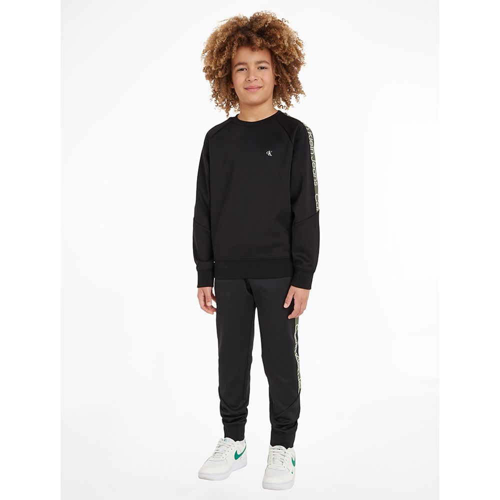 Calvin Klein - Ck Tape Crewneck Sweatshirt - Black