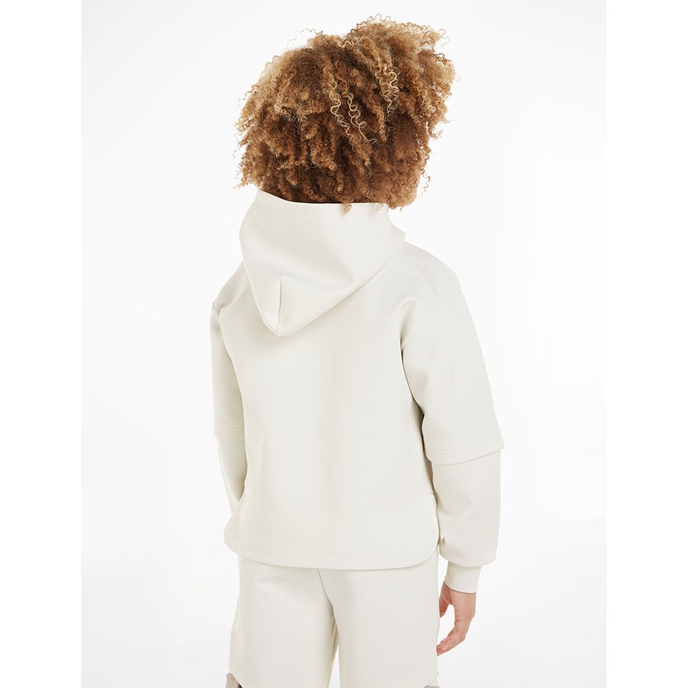 Calvin Klein - Spacer Color Block Hooded Sweatshirt - Ivory