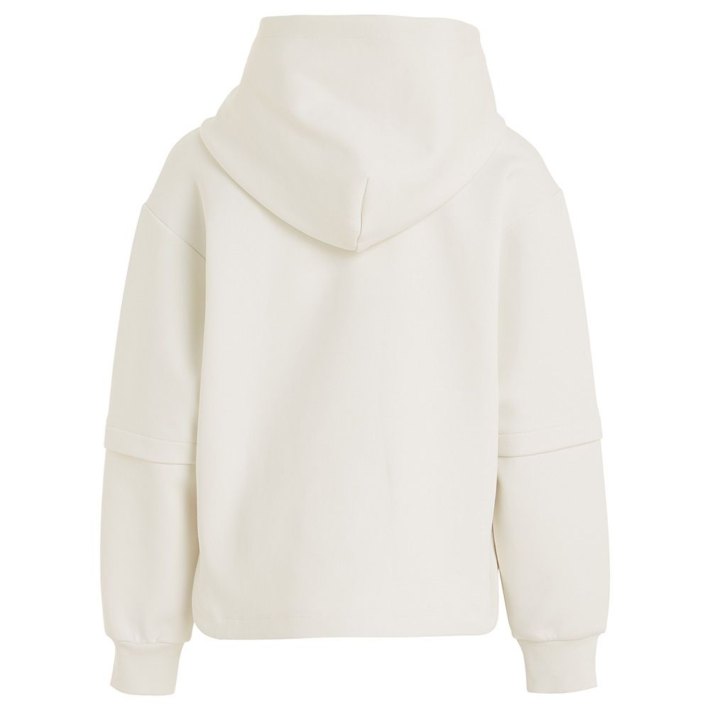 Calvin Klein - Spacer Color Block Hooded Sweatshirt - Ivory