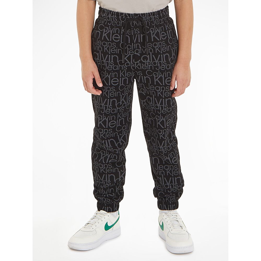 Calvin Klein - Glow In The Dark Aop Knit Pants - Debossed Black