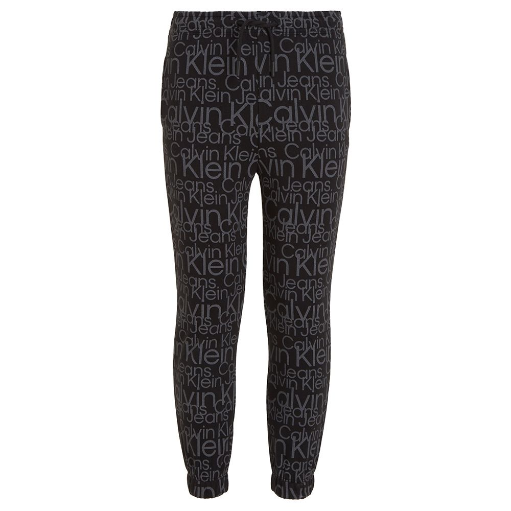 Calvin Klein - Glow In The Dark Aop Knit Pants - Debossed Black