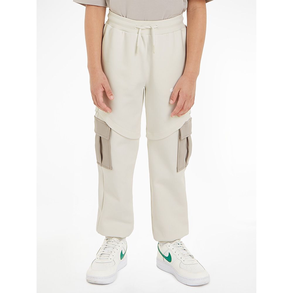 Calvin Klein - Spacer Color Block Joggers - Ivory