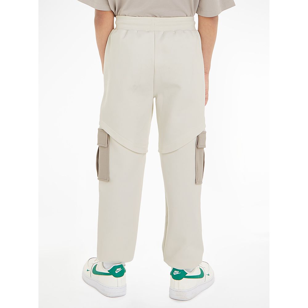 Calvin Klein - Spacer Color Block Joggers - Ivory