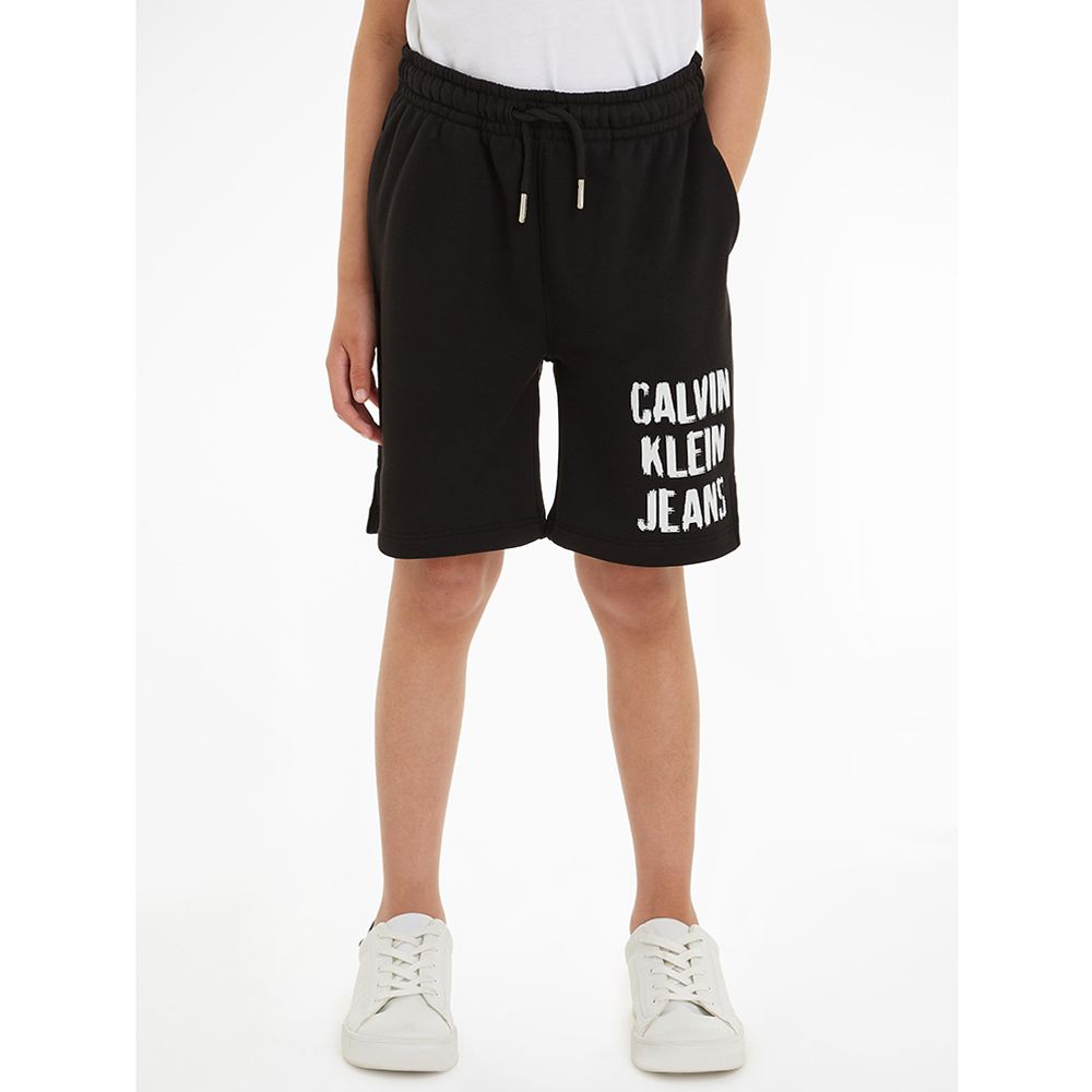 Calvin Klein - Pixel Logo Relaxed Shorts - Black