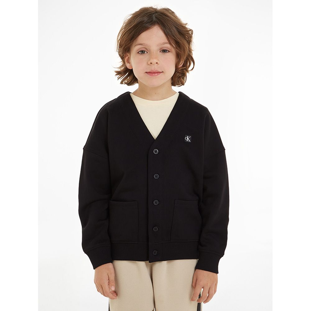 Calvin Klein - Relaxed Terry Cardigan - Black