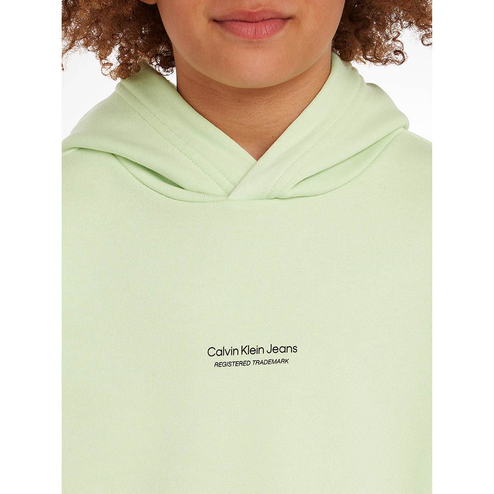 Calvin Klein - Pixel Logo Terry Relaxed Hoodie - Green