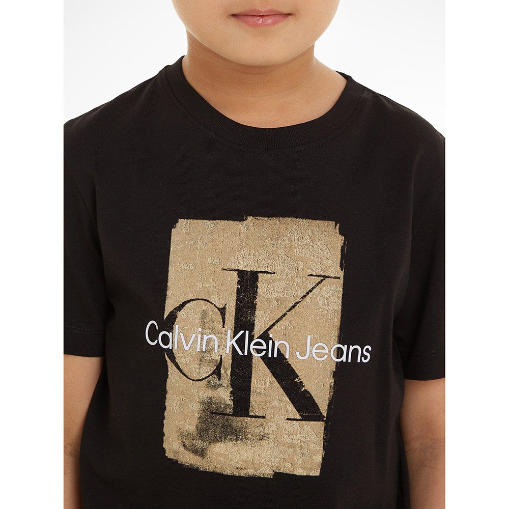 Calvin Klein - Second Skin Print Short Sleeve T-Shirt - Black