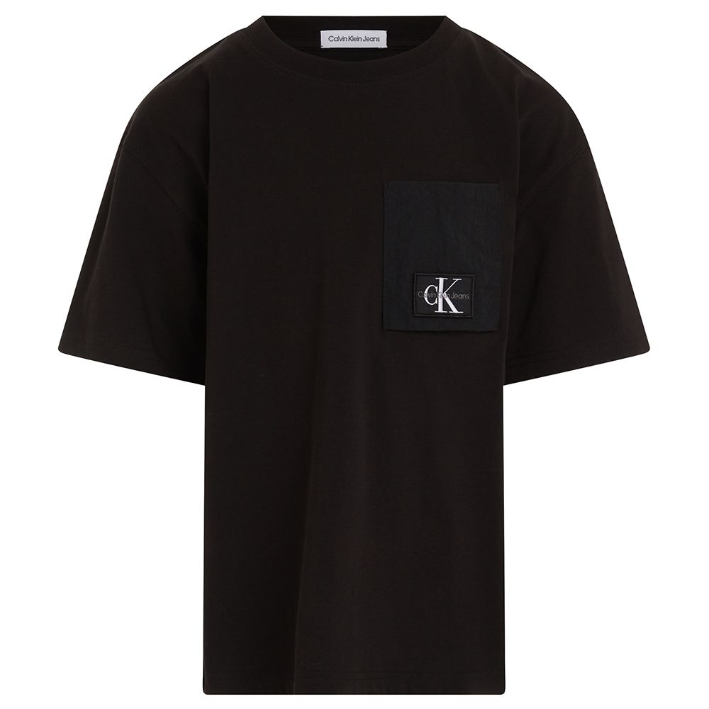 Calvin Klein - Mix Media Monochrome T-Shirt - Black