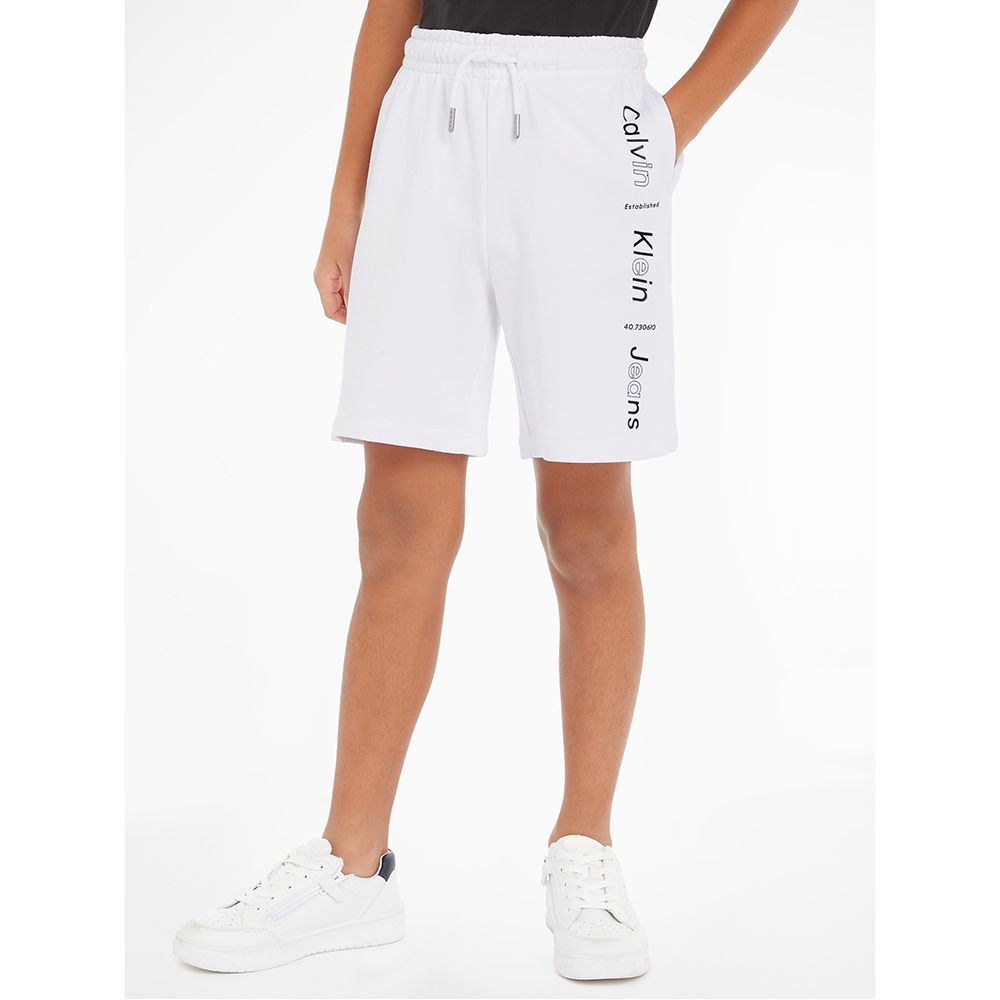 Calvin Klein - Logo Relaxed Shorts - White