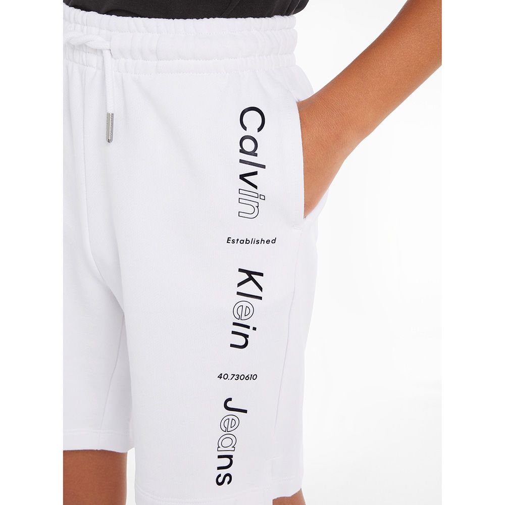 Calvin Klein - Logo Relaxed Shorts - White