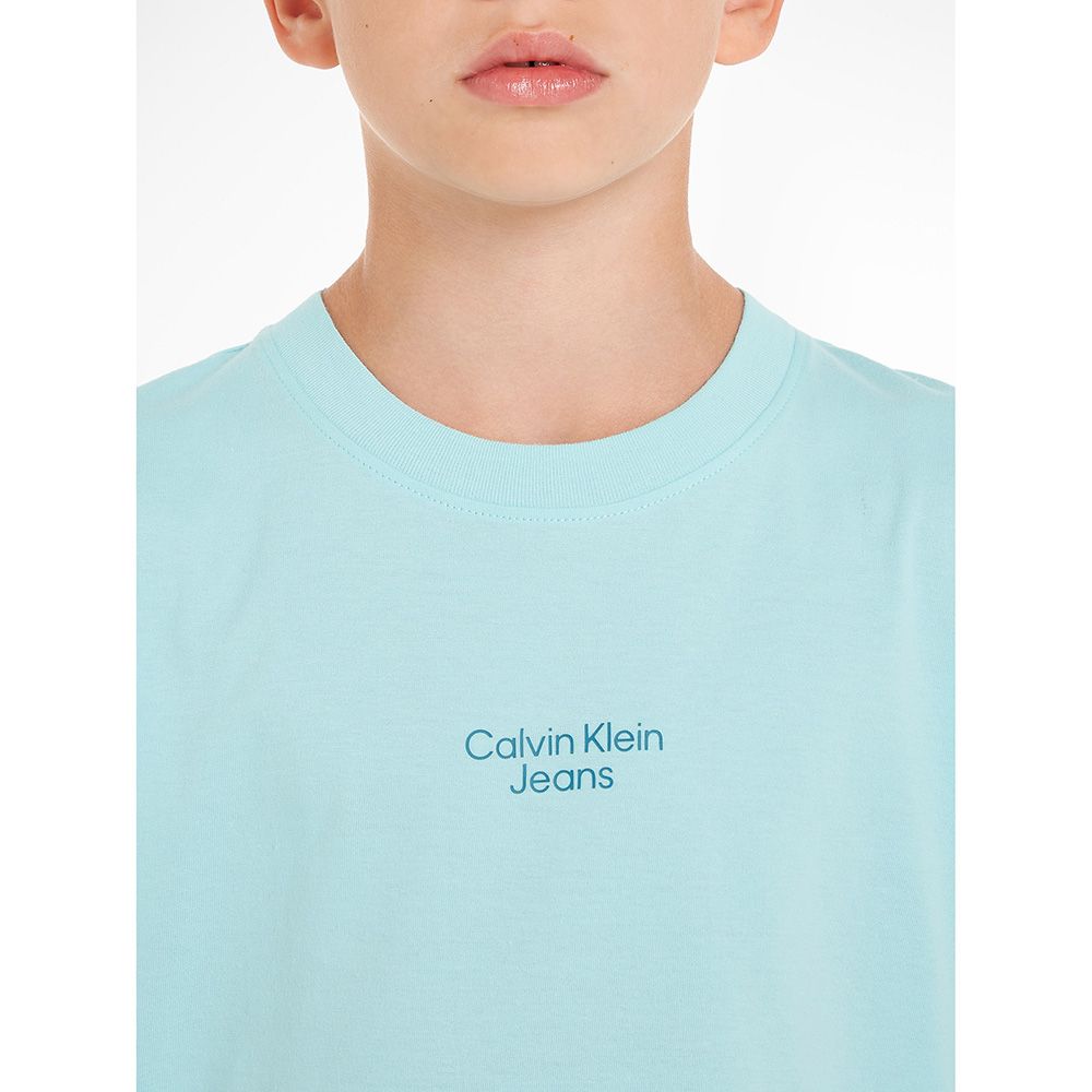 Calvin Klein - Serenity Back Print Relaxed T-Shirt - Blue