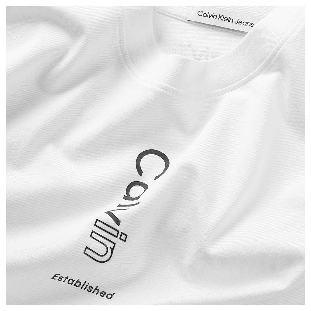 Calvin Klein - Logo Design Relaxed Shor Sleeves T-Shirt - White