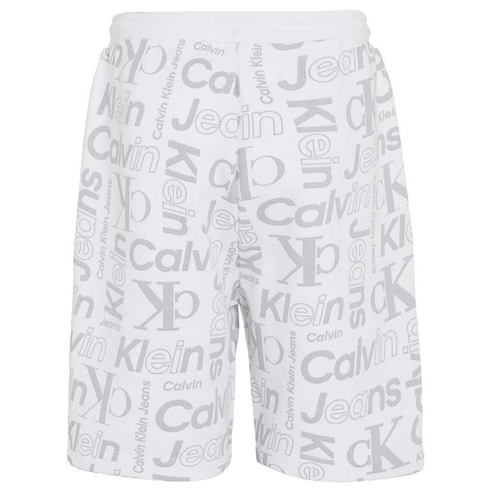 Calvin Klein - Overall Logo Relaxed Shorts - White