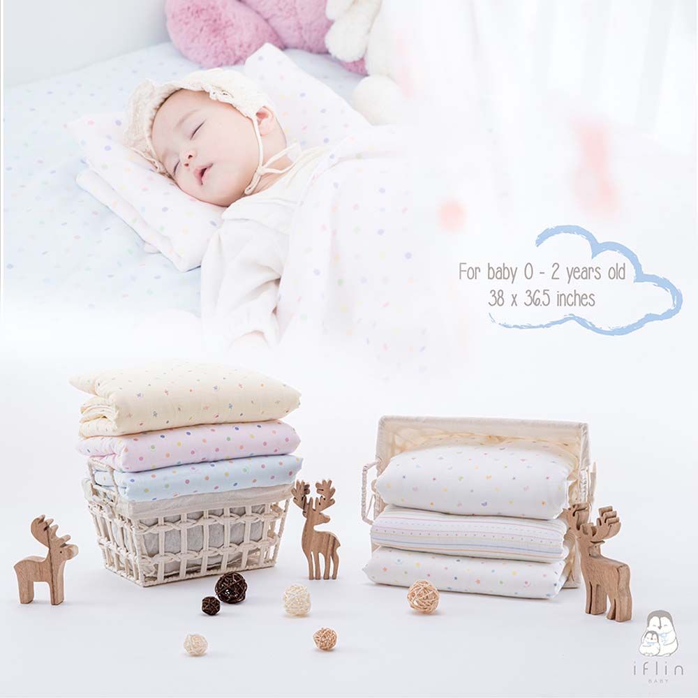 Iflin Baby - My Cozy Bamboo Blanket - Playful Blue