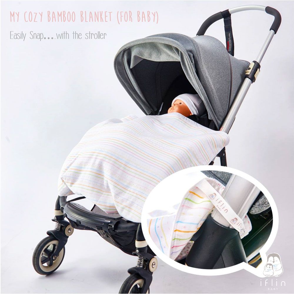 Iflin Baby - My Cozy Bamboo Blanket - Playful Sky