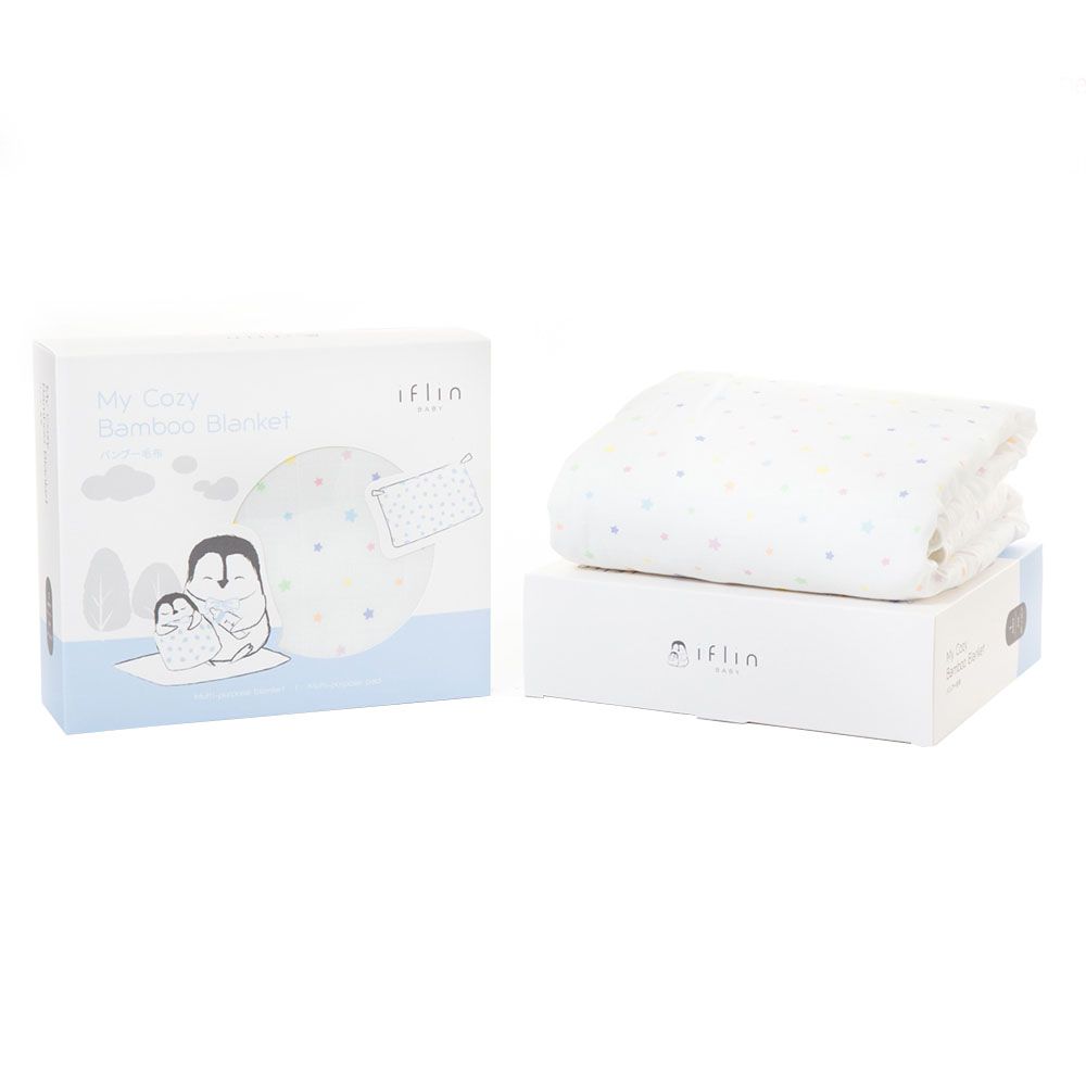 Iflin Baby - My Cozy Bamboo Blanket - Playful Stars