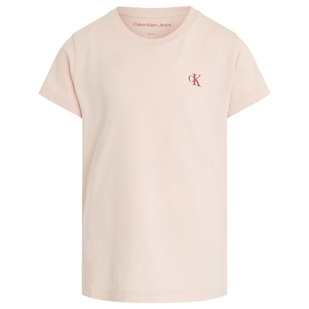 Calvin Klein - 2pc-Set - Monogram Logo Design T-Shirt - Pink