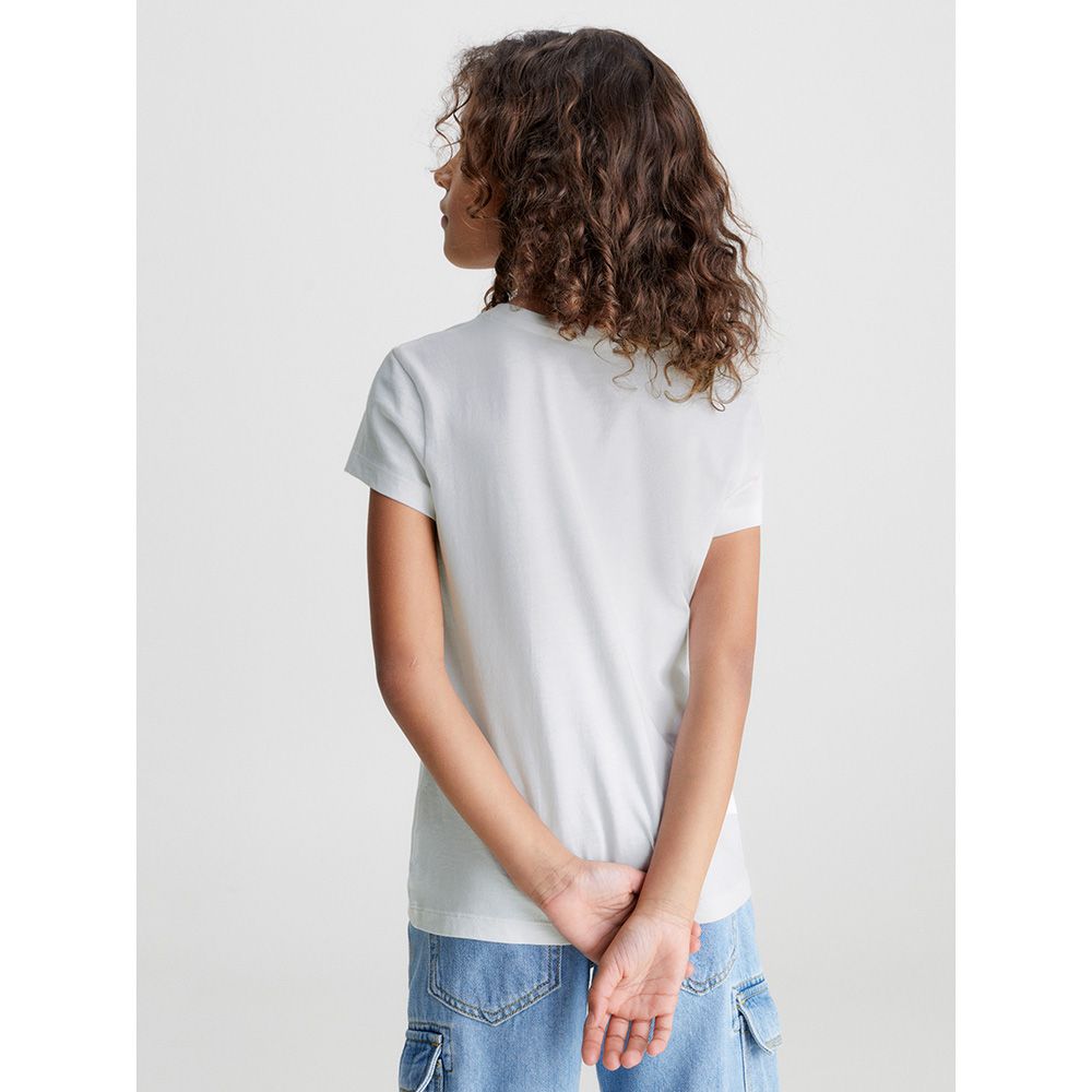 Calvin Klein - Short Sleeves Monogram T-Shirt - White