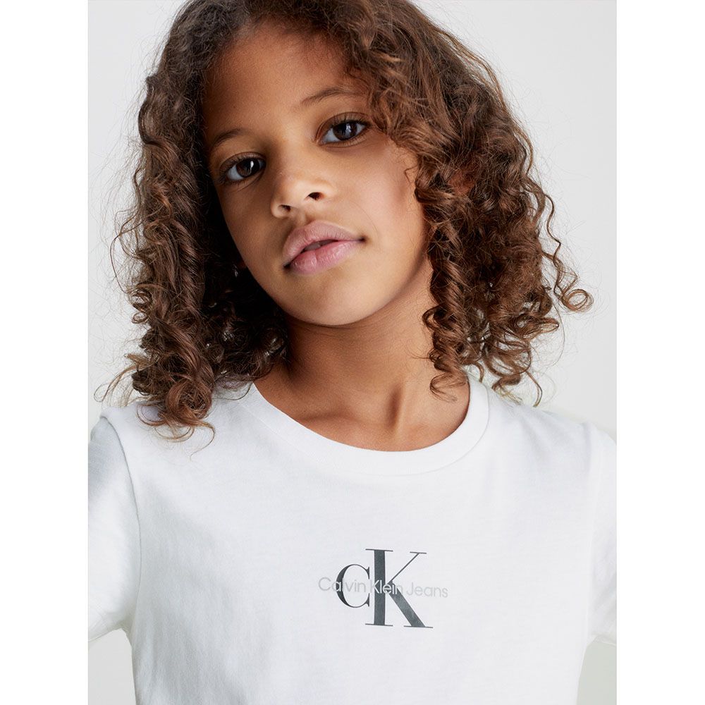 Calvin Klein - Short Sleeves Monogram T-Shirt - White