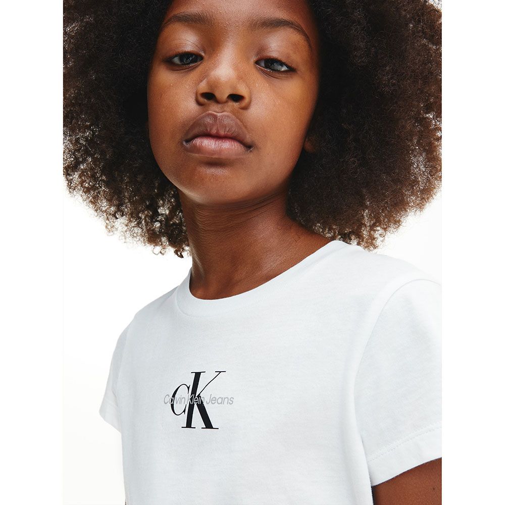 Calvin Klein - Short Sleeves Monogram T-Shirt - White