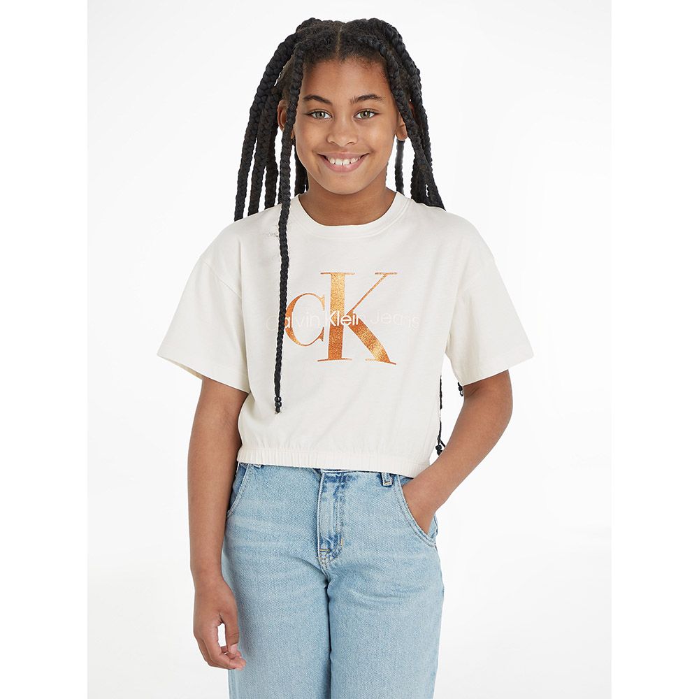 Calvin Klein - Bronze Monogram T-Shirt - Ivory