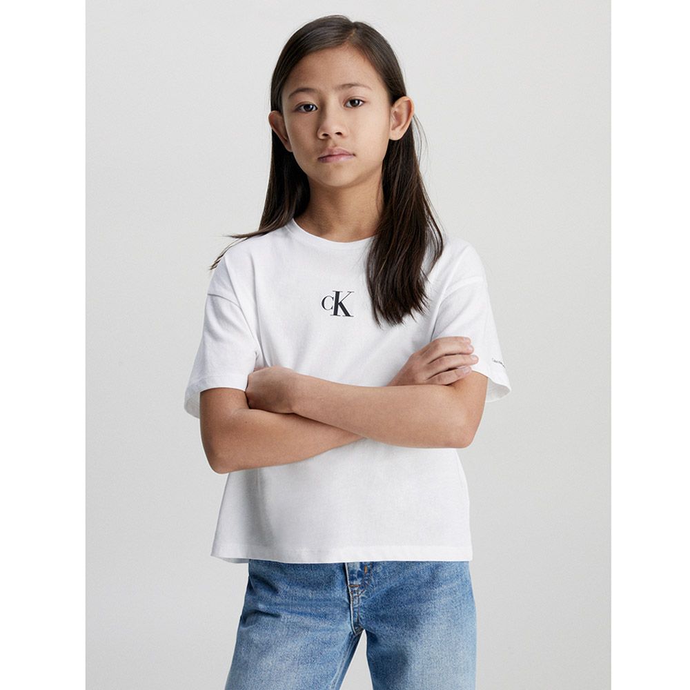 Calvin Klein - CK Logo Boxy T-Shirt - White