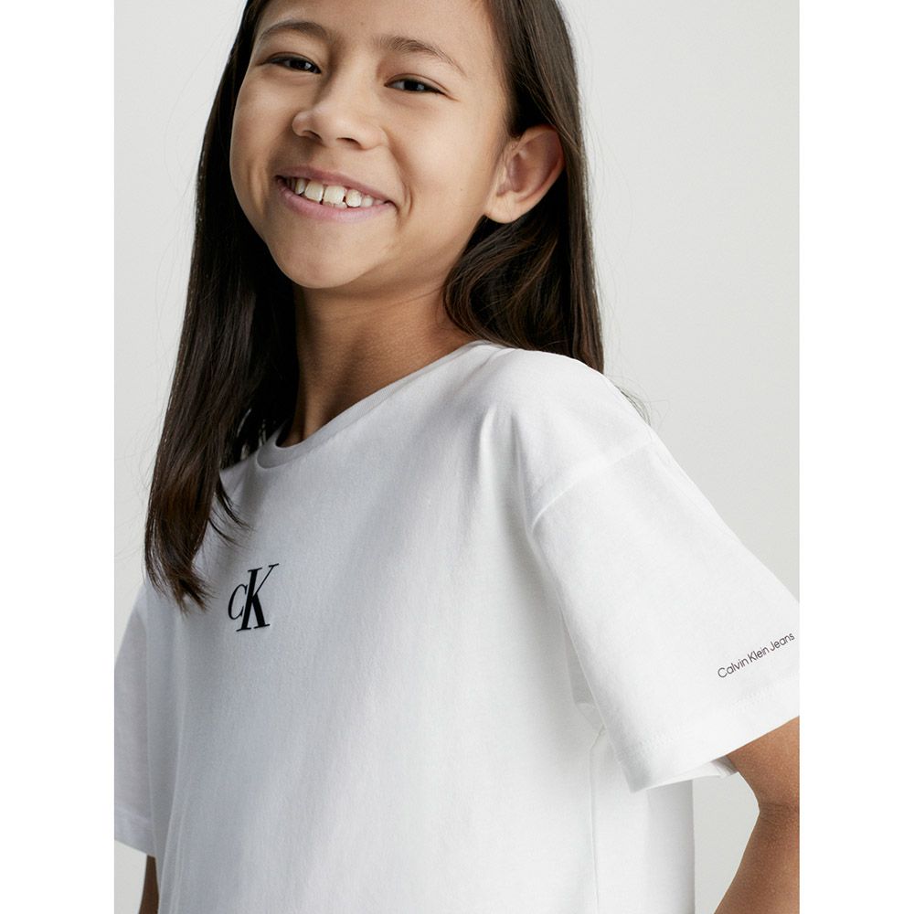 Calvin Klein - CK Logo Boxy T-Shirt - White