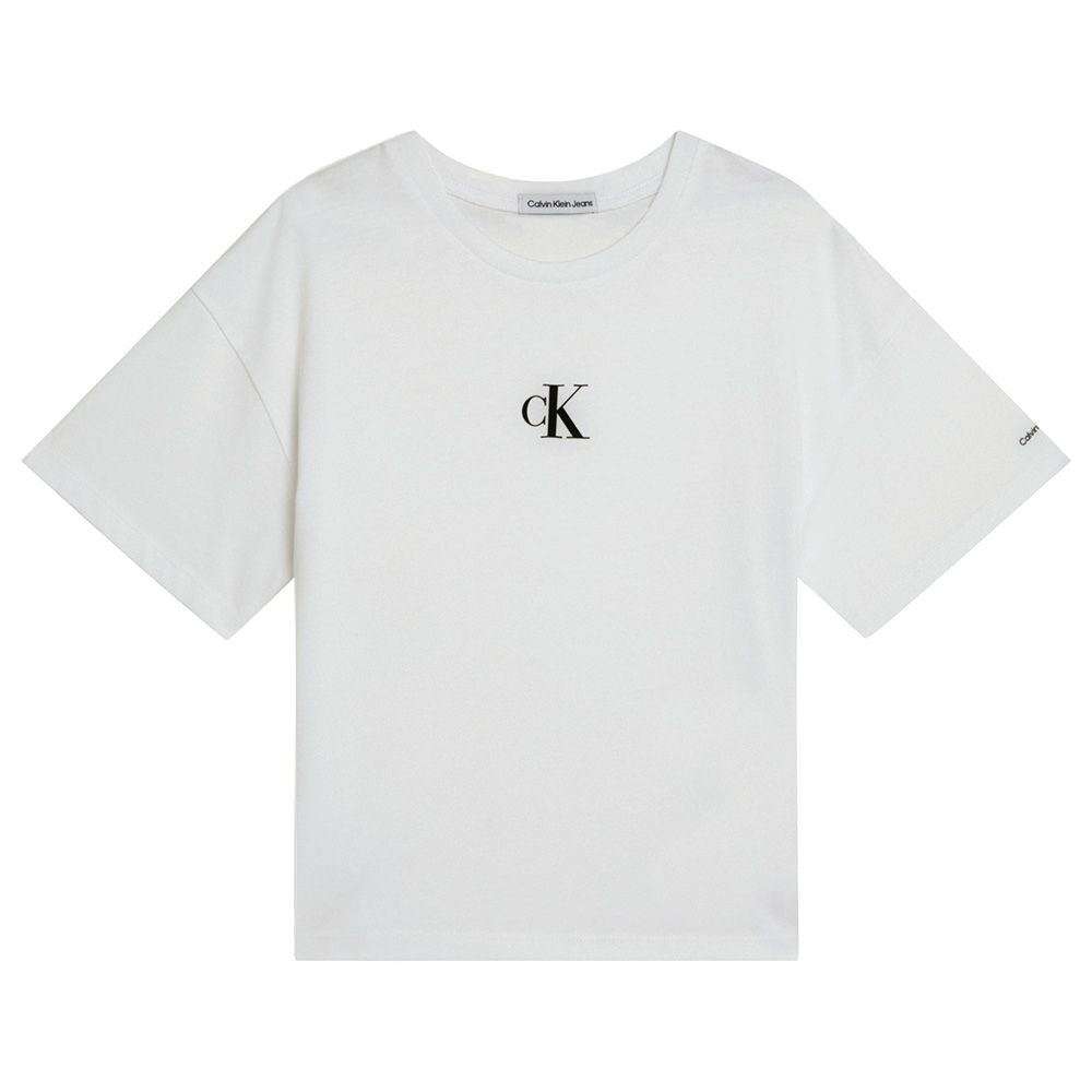 Calvin Klein - CK Logo Boxy T-Shirt - White