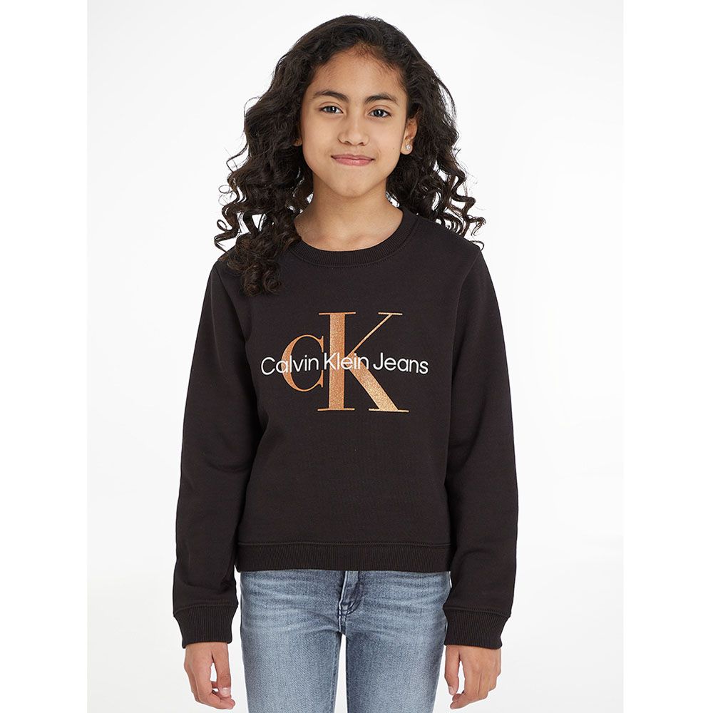 Calvin Klein - Bronze Monogram Sweatshirt - Black