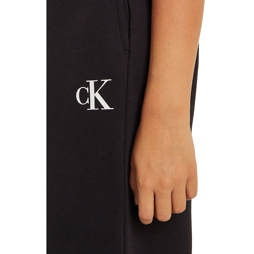 Calvin Klein - Ck Logo Culotte Sweatpants - Black