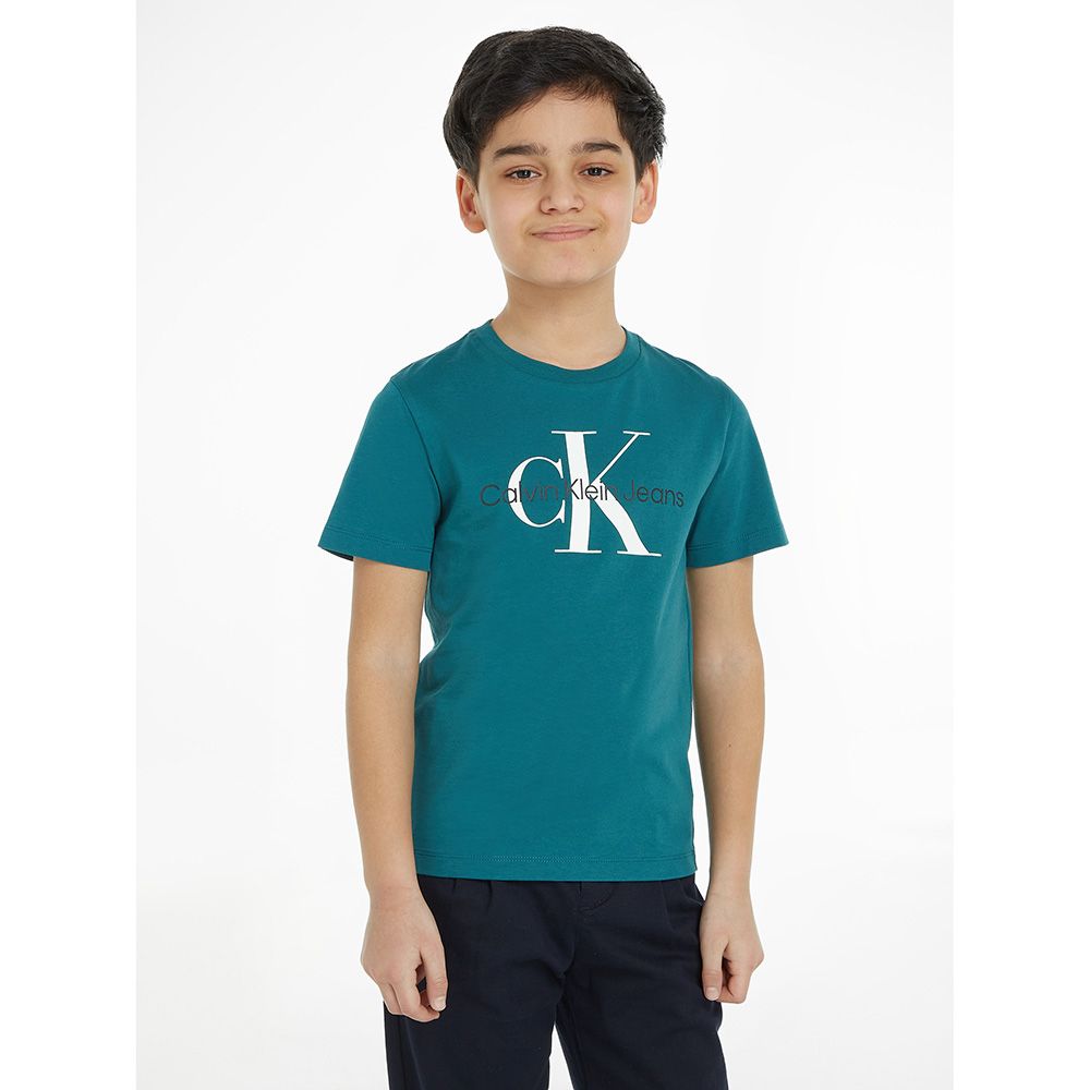 Calvin Klein - CK Monogram Short Sleeves T-Shirt - Atlantic Deep