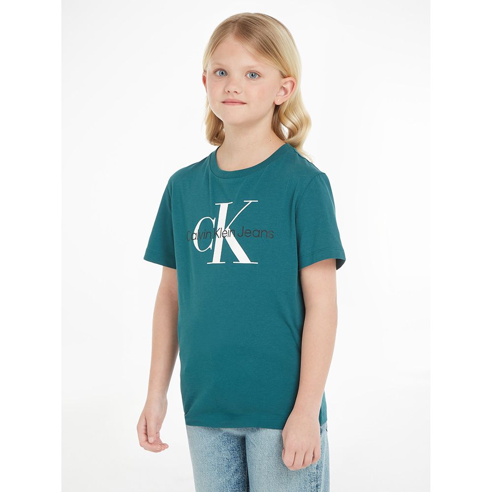 Calvin Klein - CK Monogram Short Sleeves T-Shirt - Atlantic Deep