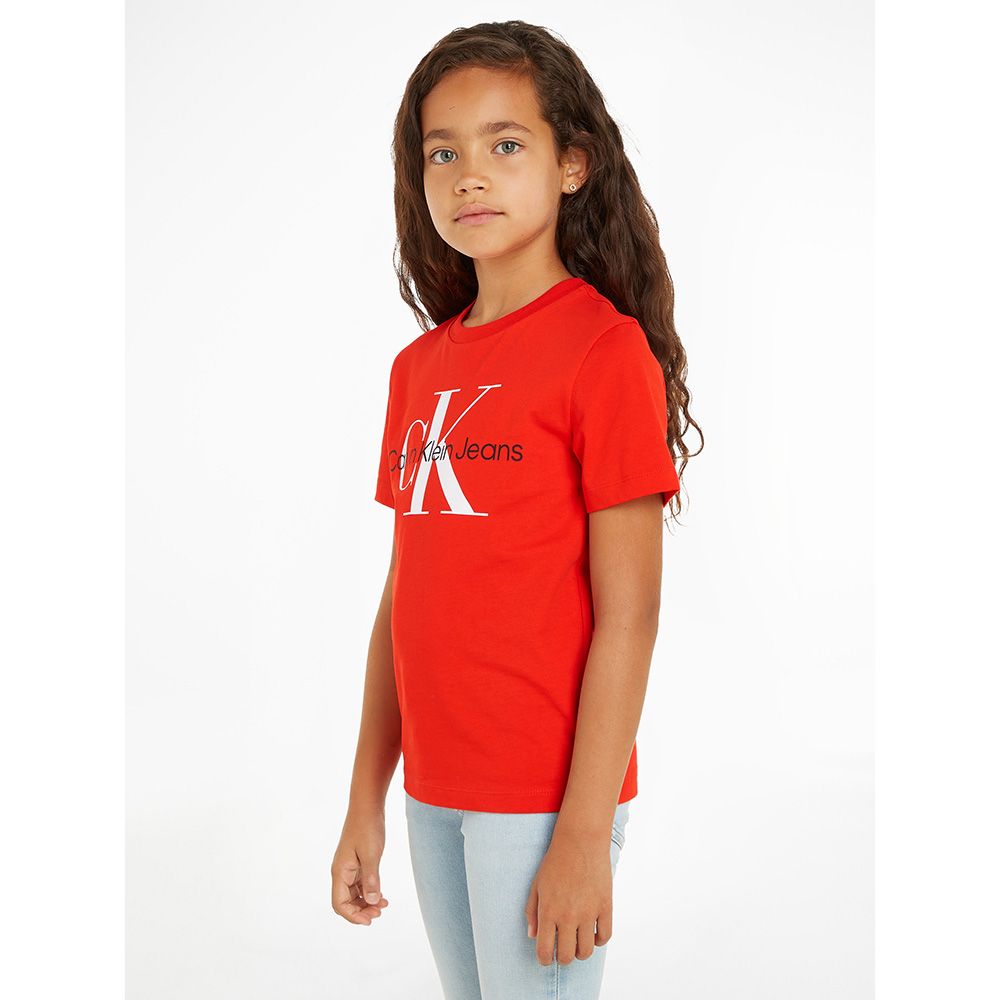 Calvin Klein - Ck Monogram Short Sleeves T-Shirt - Red