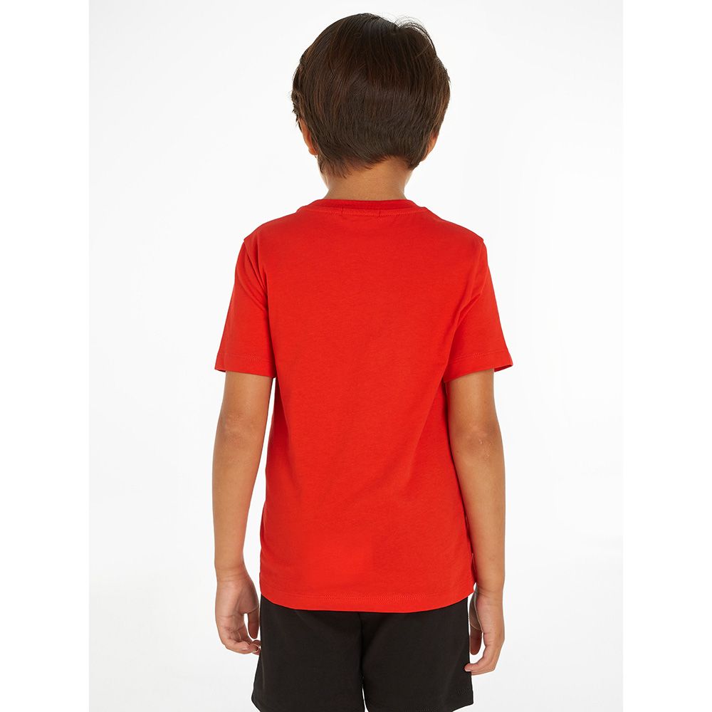 Calvin Klein - Ck Monogram Short Sleeves T-Shirt - Red